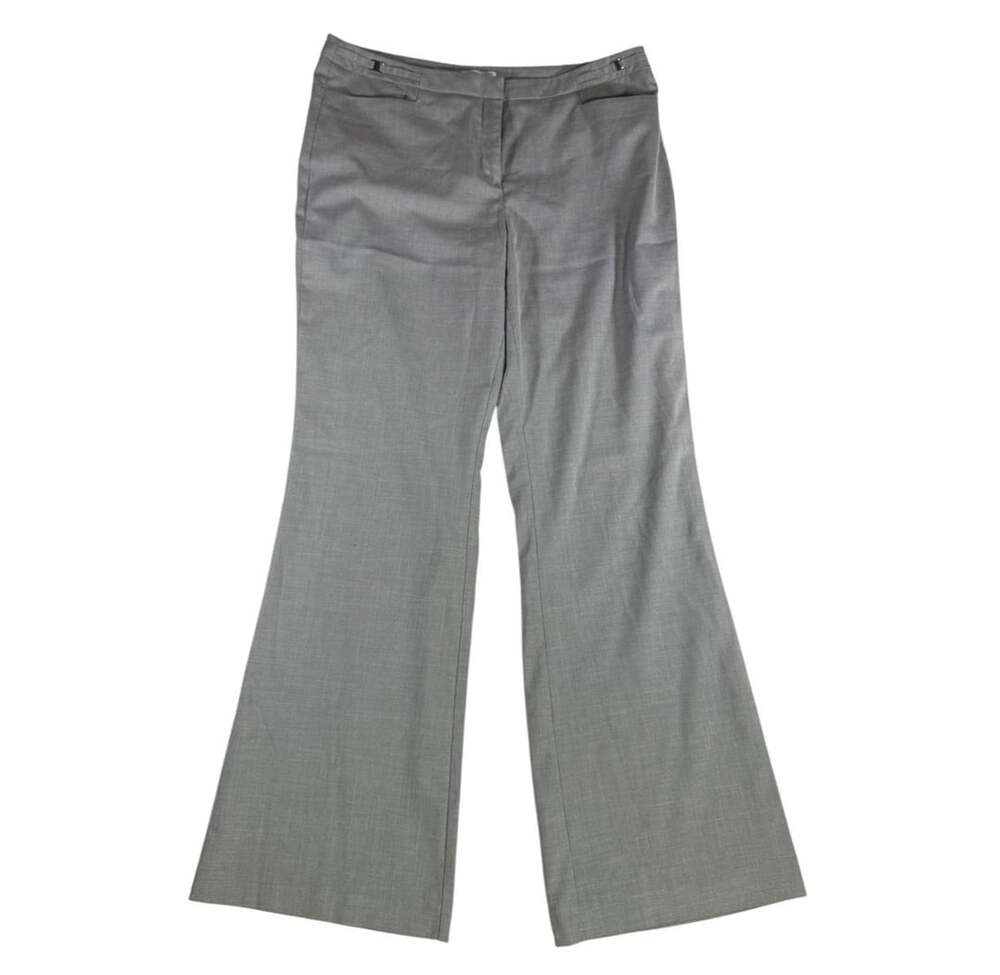 New York & Company Pants Size 16 Tall Gray Stretch Flare Dress